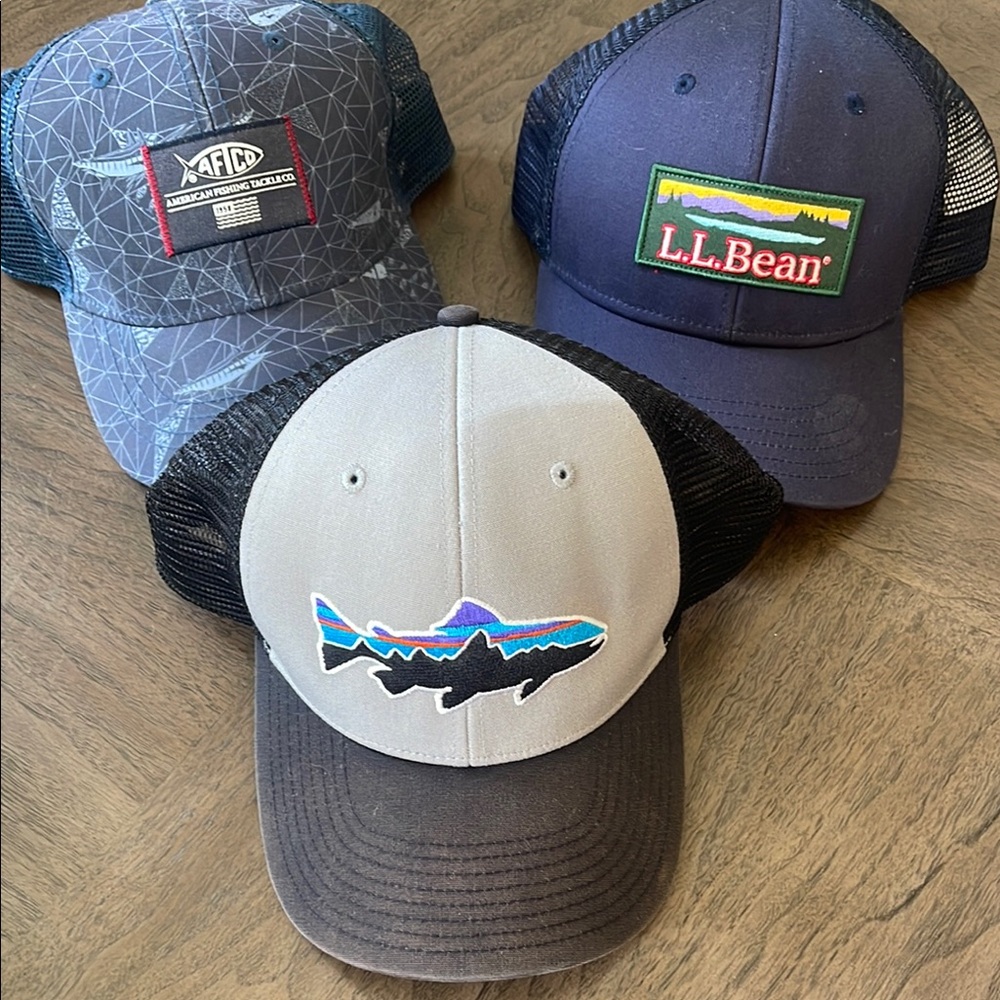 Patagonia, AFTCO, LL Bean Hat Bundle